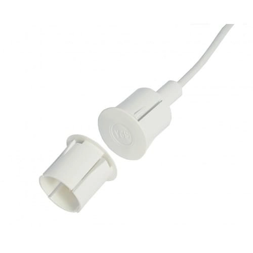 MC 370-S31-5 Alarmtech MC 370-S31-5 Série MC300, contact encastré de haute sécurité, NC, câble de 5m, blanc